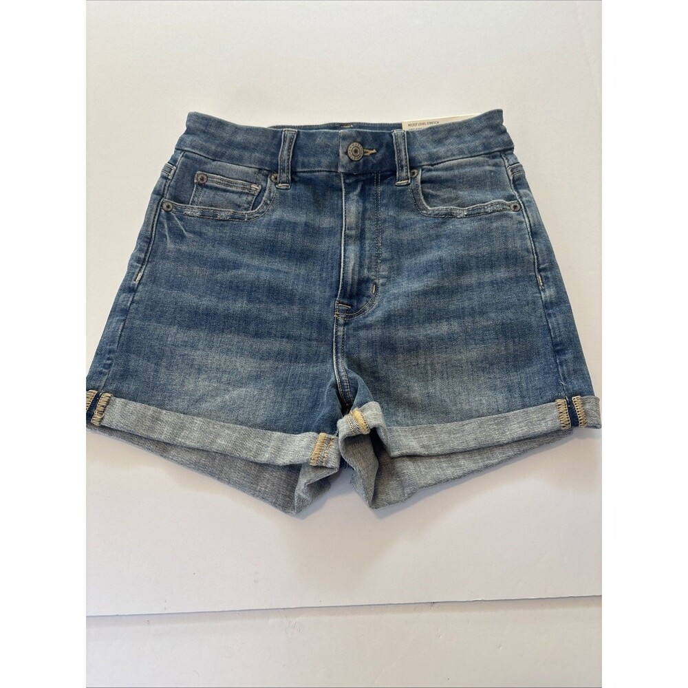 American Eagle Curvy Hi-Rise Shortie Shorts 0 25W Next Level Stretch